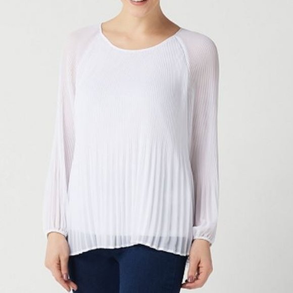Laurie Felt Tops - Laurie Felt Pleated Chiffon Top 1761